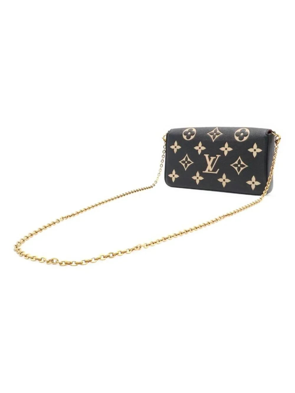 Louis Vuitton Monogram Empreinte Pochette Felicity Shoulder Bag 2-Way Clutch